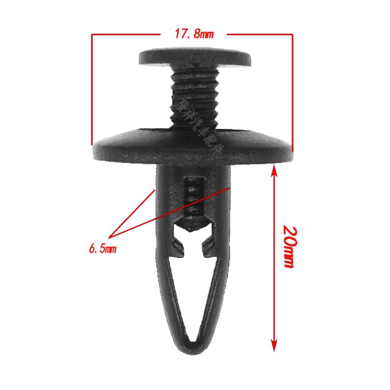Bộ 100 Đinh Tán Nhựa Gắn Lòng Dè,Cản Bùn Trước Sau Xe Hơi Chrysler Ford Mondeo và Toyota