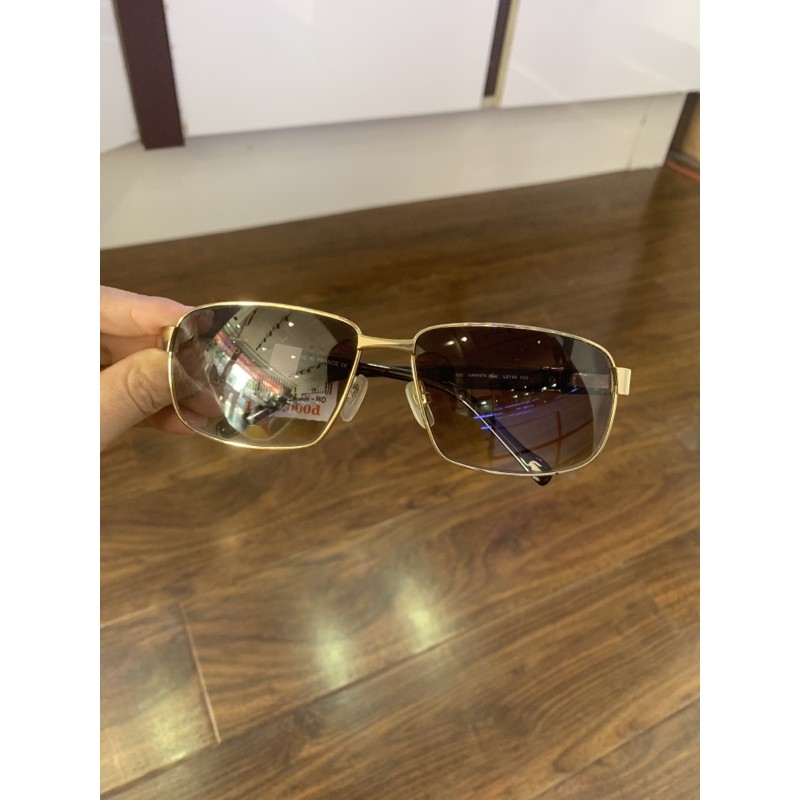 Kính mát nam Lacoste siêu cấp mắt vuông from ôm mặt kiểu dáng sang trọng màu mắt 2 màu đậm lợt