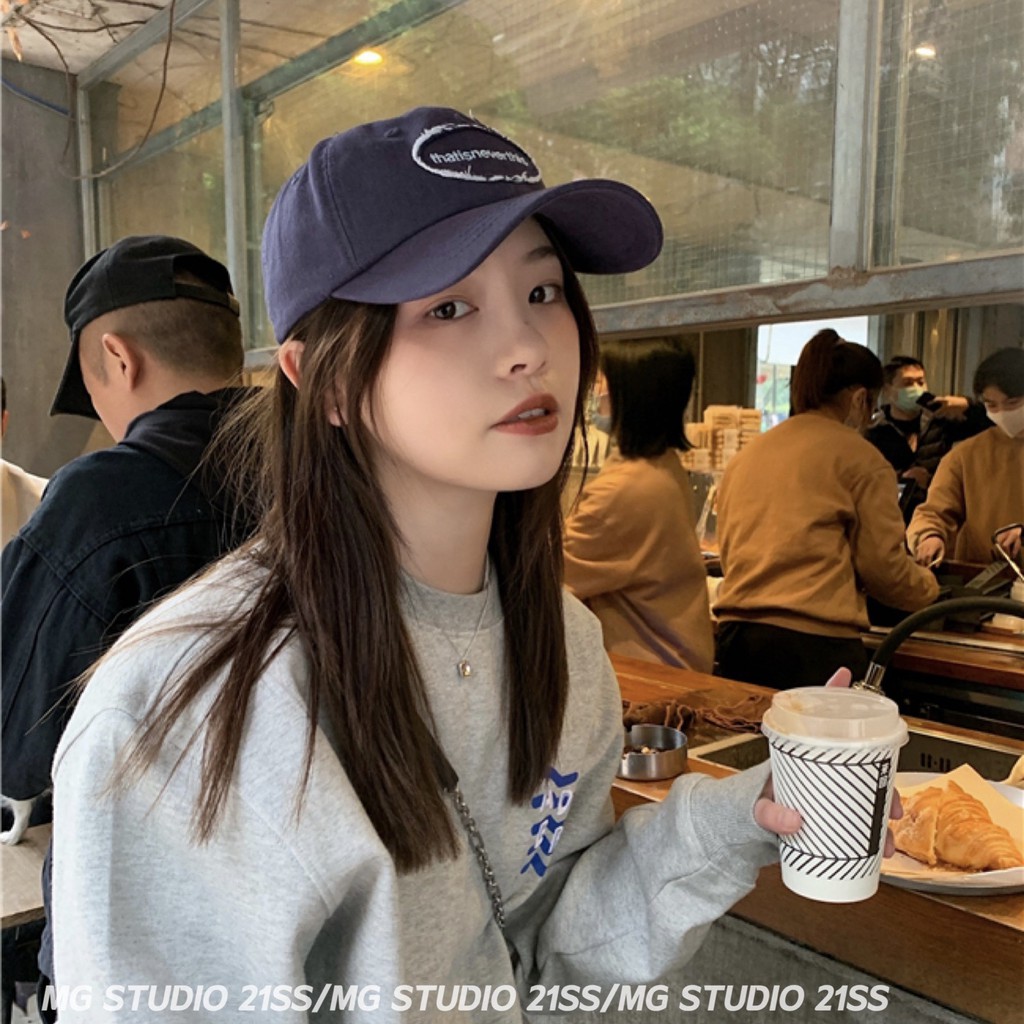 Mũ lưỡi trai MG STUDIO thêu chữ nhỏ phong cách thời trang