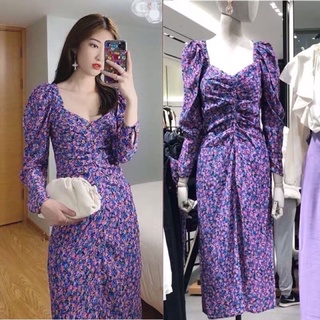 [Hàng Sẵn Auth Tuồn] Đầm Hoa Tím Chuẩn Xịn