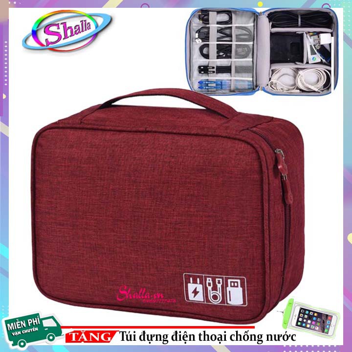 Túi du lịch Đựng Phụ Kiện Travel Digital Bag M21 Shalla Tặng túi đựng điện thoại chống nước {CHÍNH HÃNG PHÂN PHỐI}