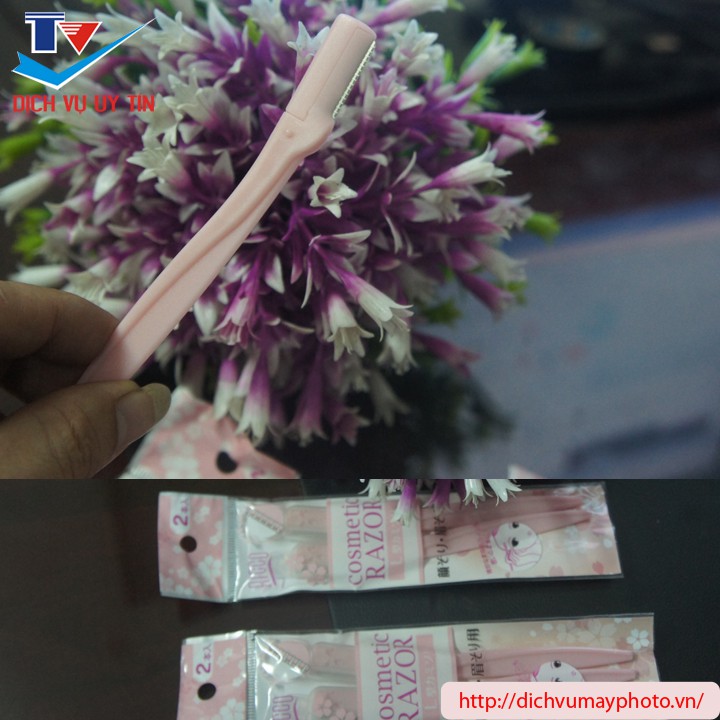 Bộ 2 Dao Cạo Lông Mày Lông Mặt Cao Cấp Ricco Xuất Khẩu Nhật Không Lo Xước Da