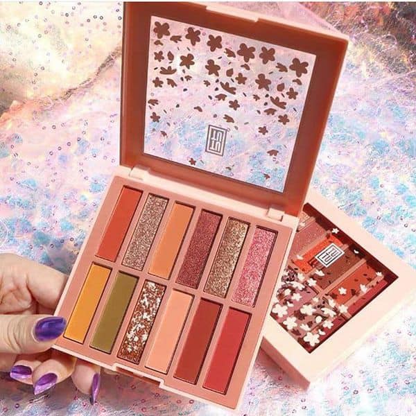 🌸🌸Phấn Mắt 12 Ô TuTu Sakura Flowers Eyeshadow Phiên Bản Hoa Anh Đào 🌸🌸