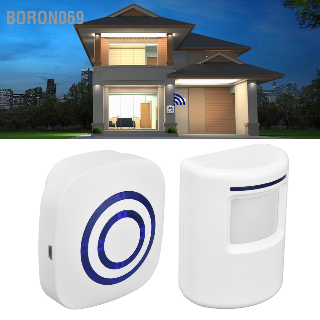 Chuông Cửa Không Dây 38 Giai Điệu Với Chức Năng Báo Động Hồng Ngoại Cho An Ninh Thông Minh US 110V 240V