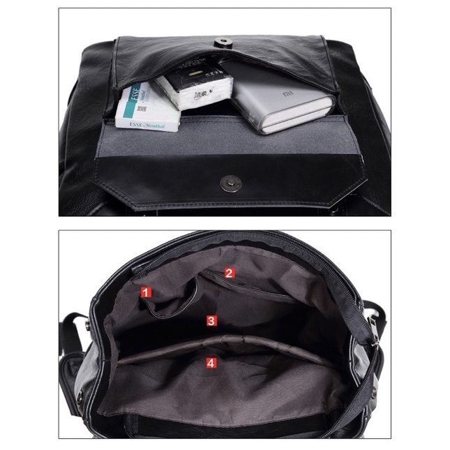 Balo Da Nam Nữ Holmes Kiểu Dáng Trẻ Trung, Phong Cách Hàn Quốc Size Lap 15,6 Inch