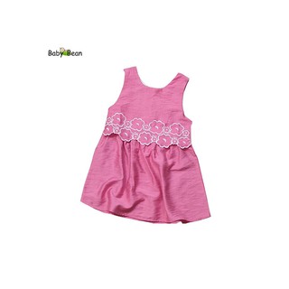 Đầm Đũi thêu Hoa bé gái BabyBean