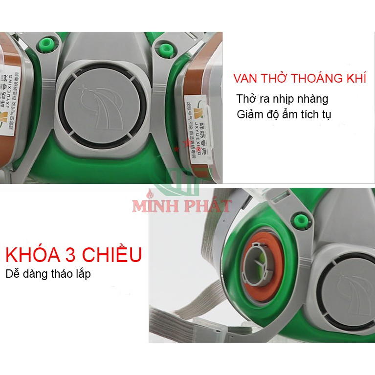 ☘️ Mặt nạ phòng độc 3100 sử dụng than hoạt tính