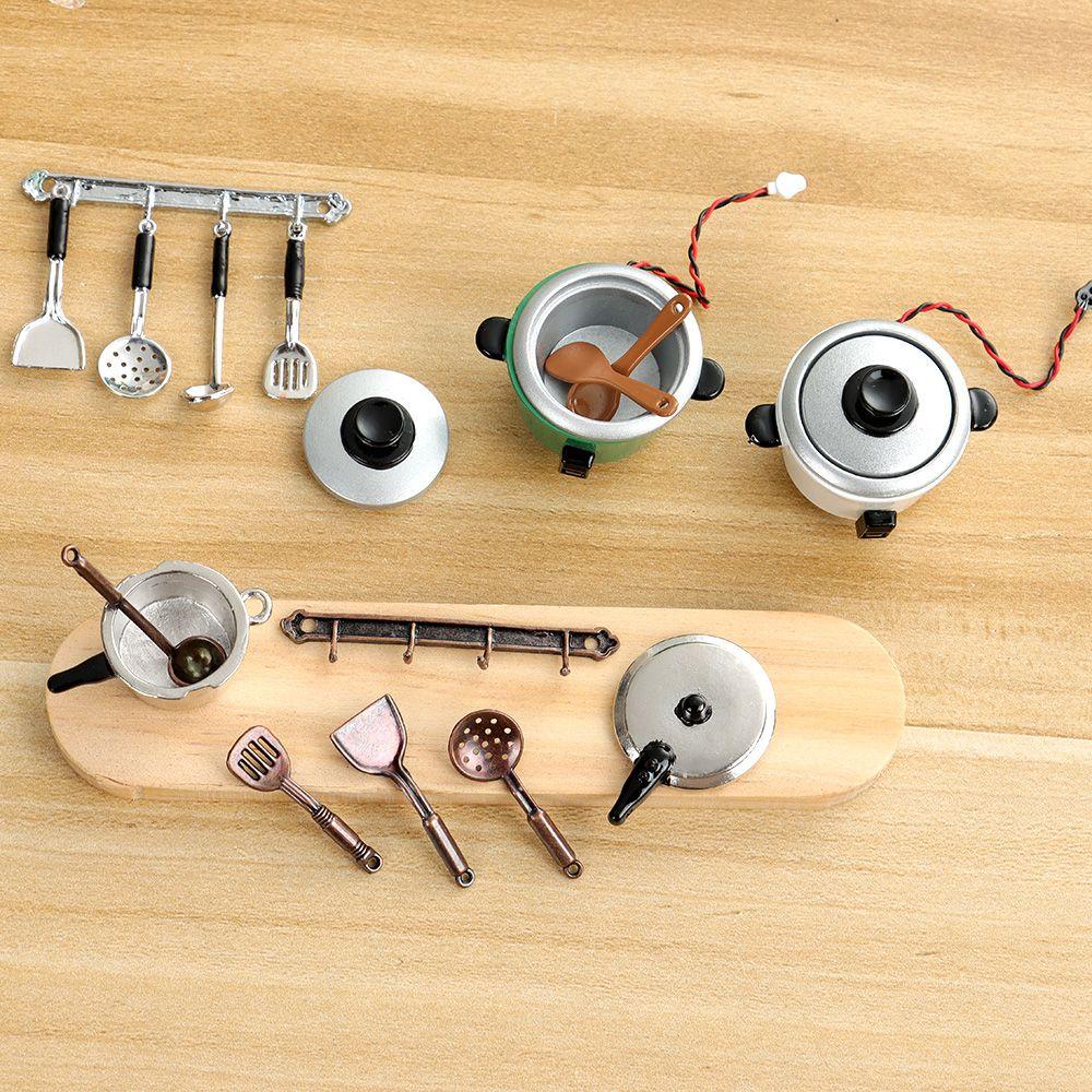 1 Bộ Dụng Cụ Nấu Ăn Mini Mới Cho Nhà Búp Bê