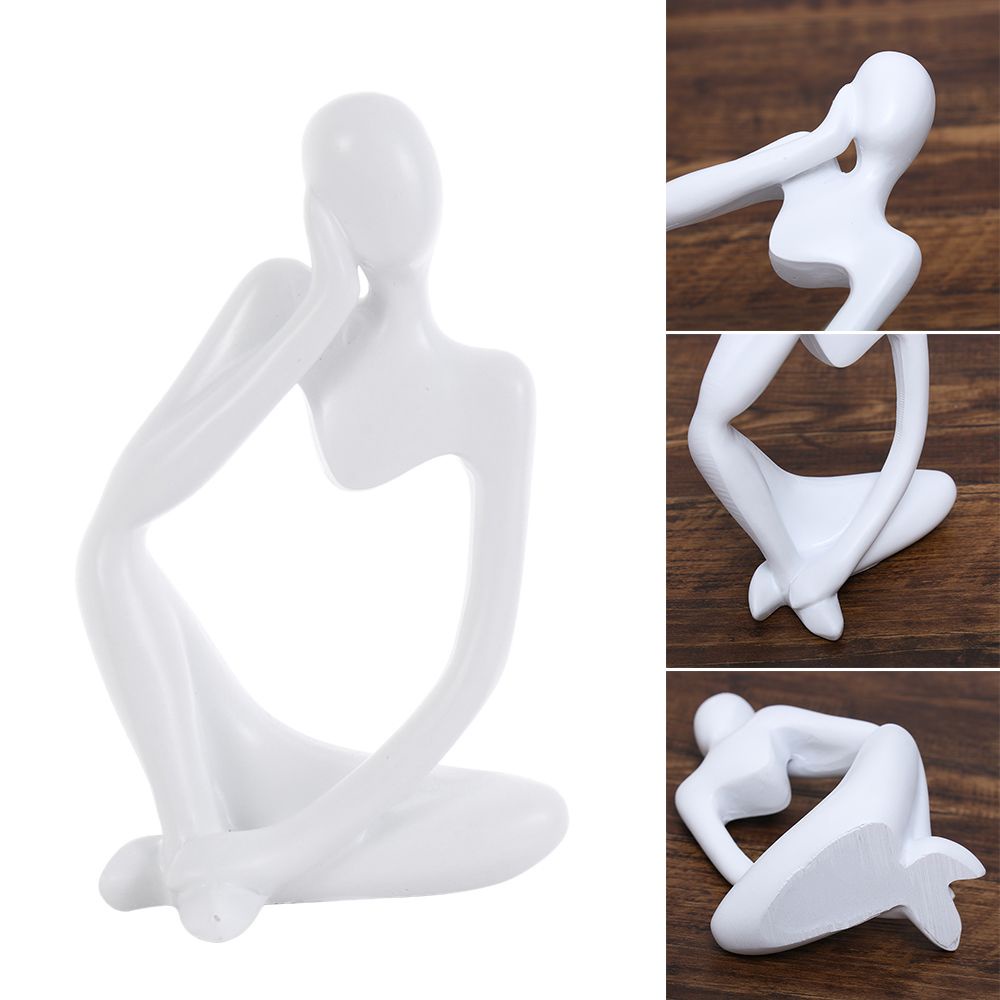 Mô hình tượng điêu khắc nghệ thuật bằng nhựa resin phong cách Bắc Âu hiện đại dành cho trang trí nhà cửa/văn phòng