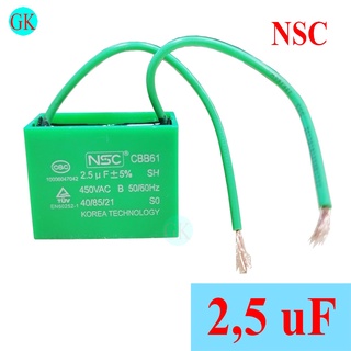 Tụ 2,5uf 450v nsc