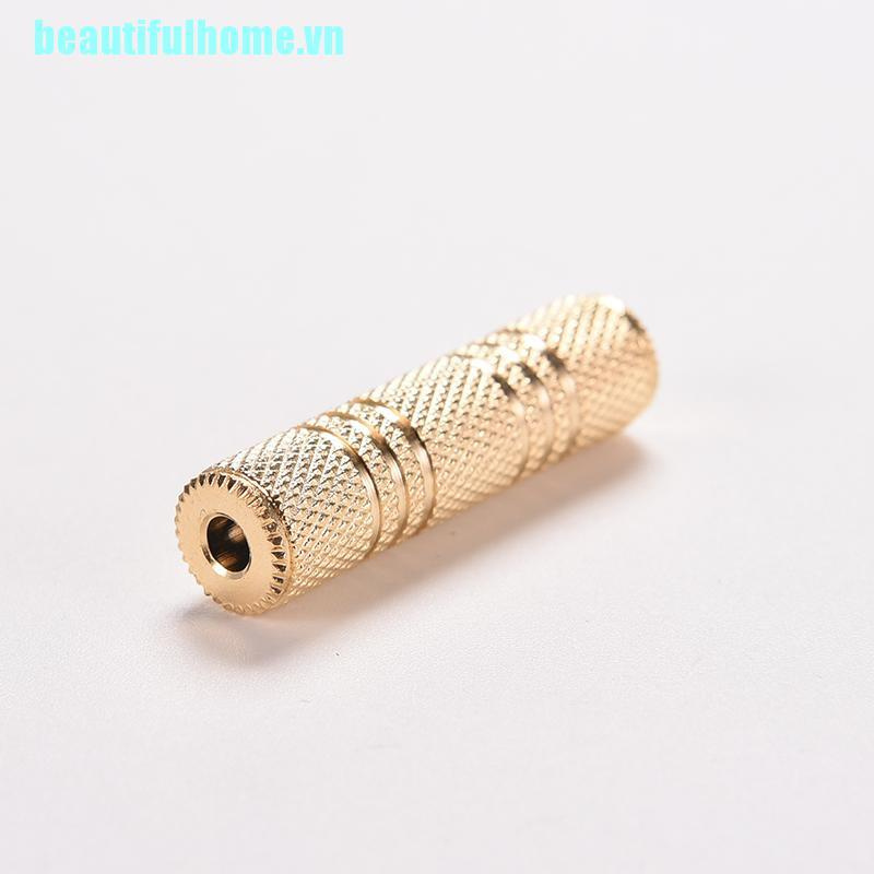 [NEAUTVN]Female to 3.5 mm Female F/F Stereo Audio Adapter Headphone Jack Connectors