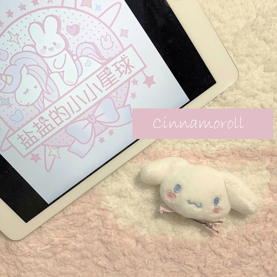 Tender afternoons Kẹp tóc hình cún Cinnamoroll Melody đáng yêu phong cách Nhật Bản dễ thương cho bé gái