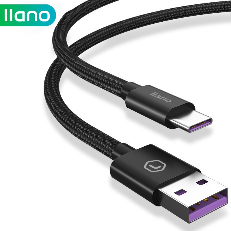 llano Cáp Type-C sạc nhanh cho điện thoại Huawei Mate 10/ 20/ 9 Pro 30 1.2m 5A
