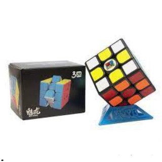 [Rubik Gan] Đồ chơi Rubik Mofangjiaoshi Meilong 3x3 M Stickerless (có nam châm) kèm tuavit và đế