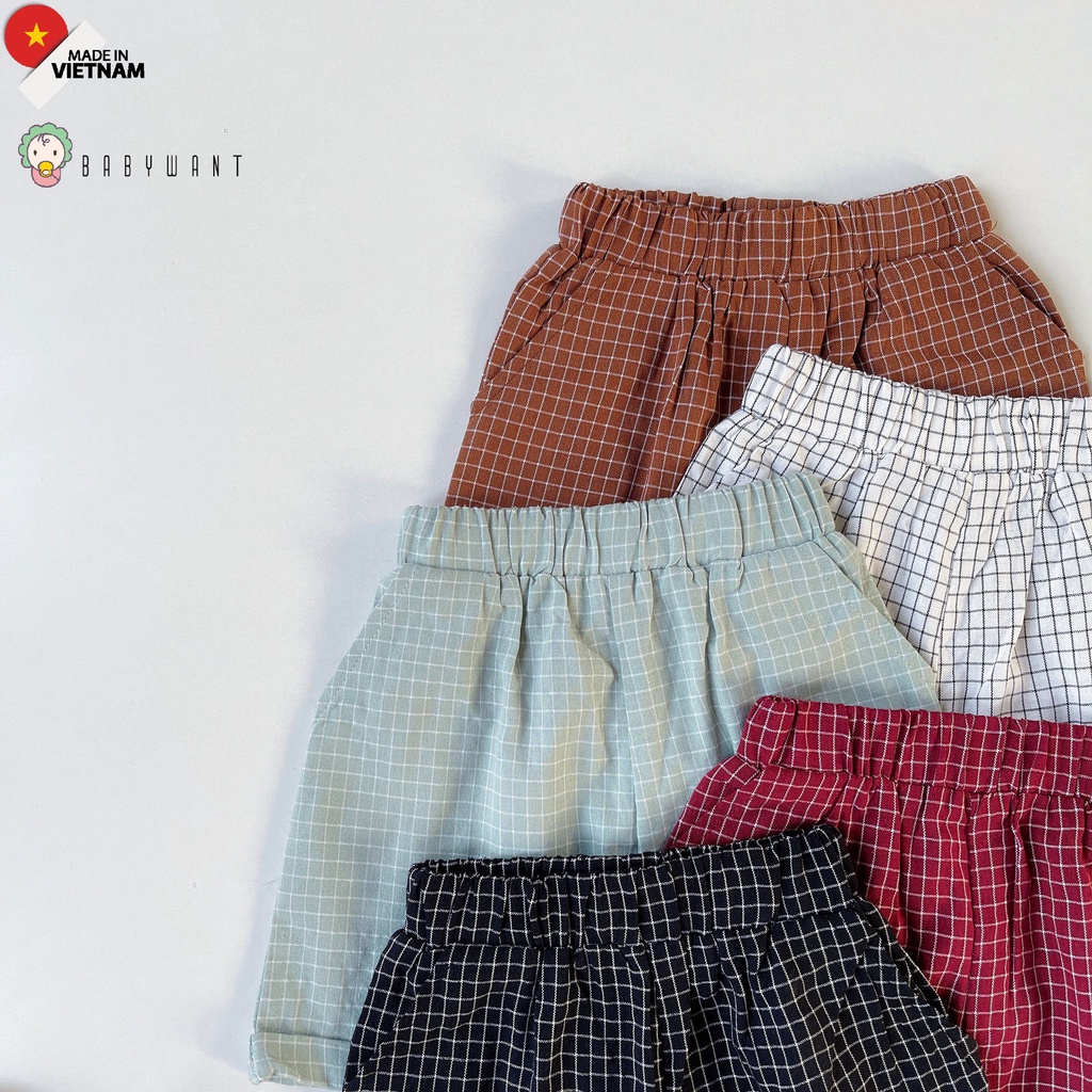 Set vest kẻ cho bé trai bé gái từ 9 tới 30kg
