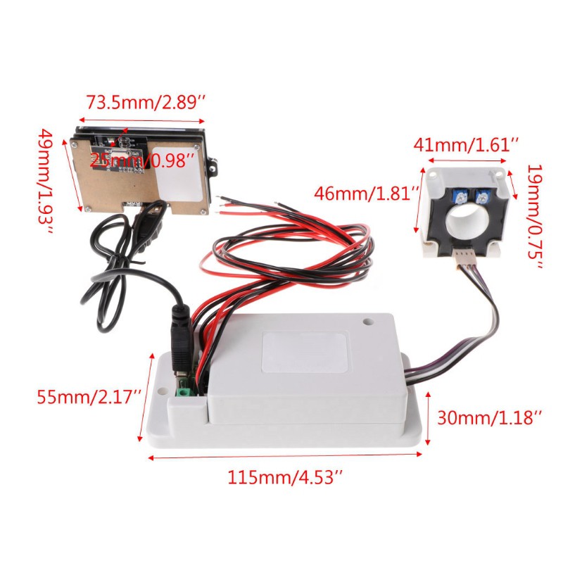 SEL♥DC 500V 100A 200A 500A  Voltmeter Ammeter Battery Power Meter