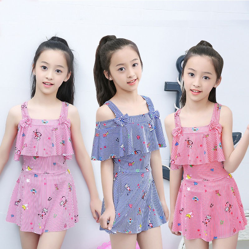 Đồ Bơi Liền Thân Dễ Thương Cho Bé Gái Từ 8-12 Tuổi | BigBuy360 - bigbuy360.vn