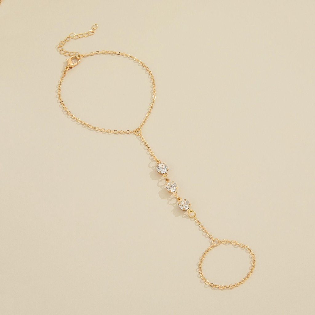 IVORY Finger Ring Bracelet Personality Simple Women Hand Chain Butterfly Jewelry Gift Alloy Snake Bracelet