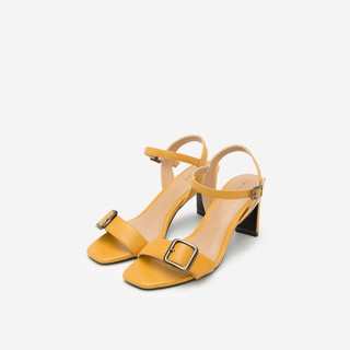 GIày Sandal Cao Gót Đính Khóa - SDN 0617 - Màu Vàng - Vascara