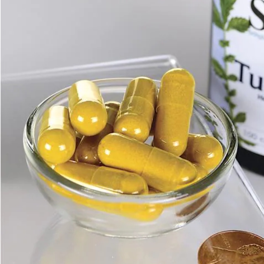 Viên uống tinh chất nghệ Turmeric 720mg Swanson giảm đau dạ dày, tăng cường sức khỏe, ngăn ngừa ung thư 100 viên