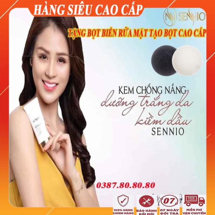 [FreeShip - GIÁ SẬP SÀN] Kem chống nắng cao cấp kiềm dầu, dưỡng trắng da/Kem chống nắng kiềm dầu nâng tông da sennio