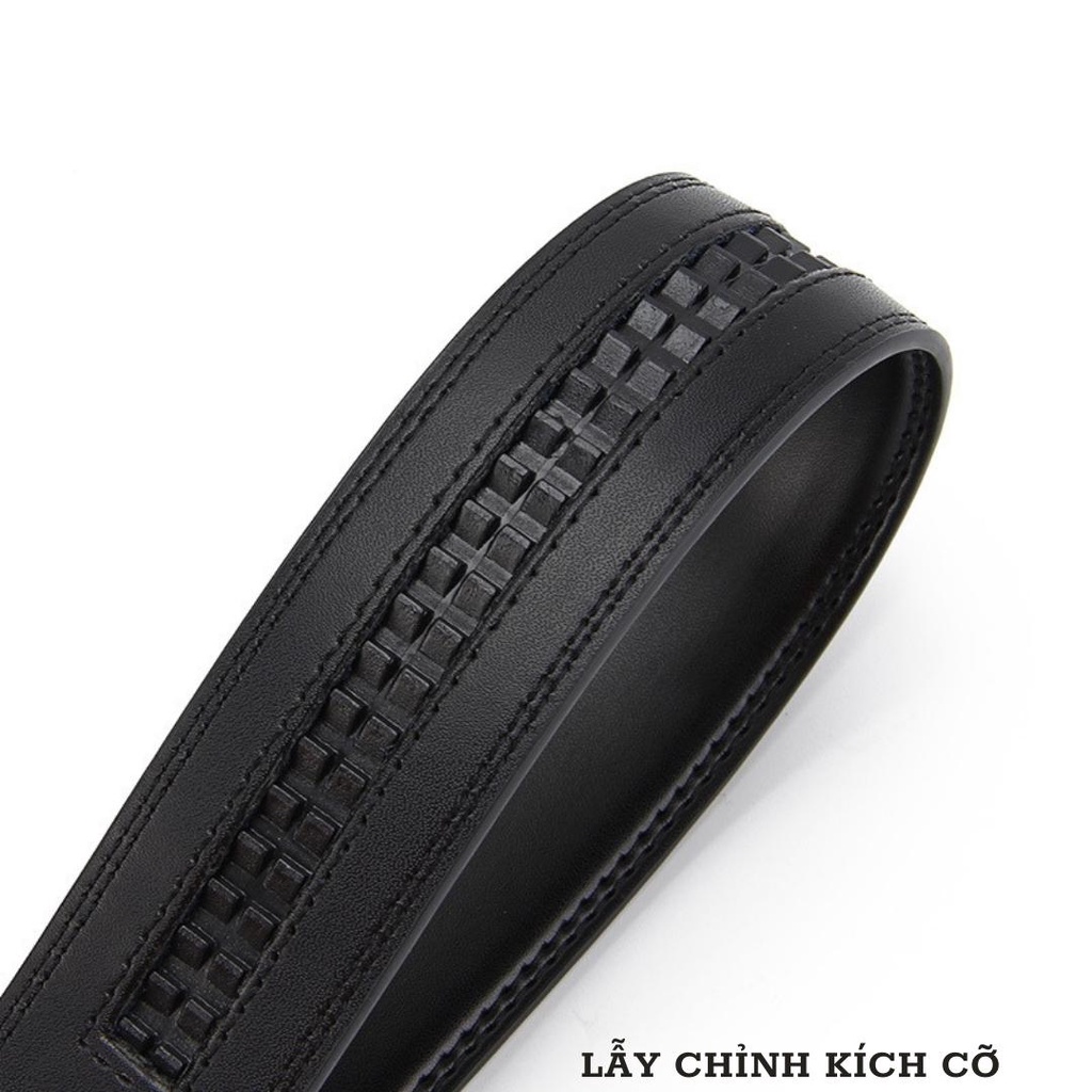 Thắt lưng nam da cao cấp mặt khóa mạ kim tự động sang trọng công sở TL48