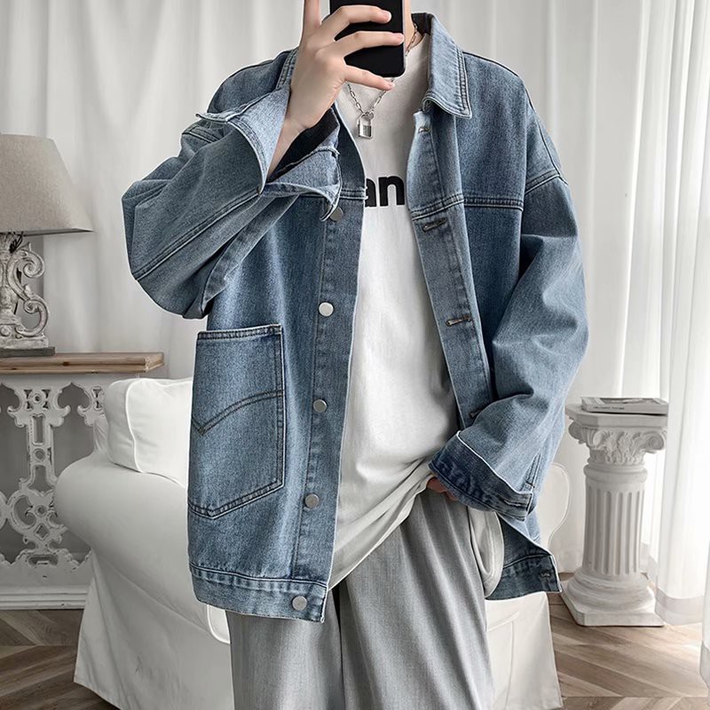 Áo Khoác Denim Thời Trang Dành Cho Nam Size S-3Xl