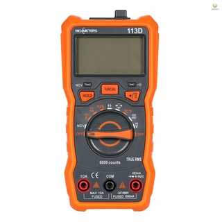 Đồng hồ vạn năng kỹ thuật số rm113d ncv 6000 đếm ac / dc có đèn nền màn hình lớn có nam châm