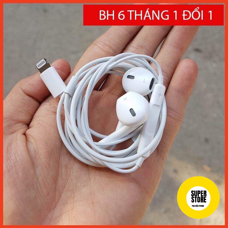 Tai nghe nhét tai có dây Lightning tích hợp mic đàm thoại bảo hành 12 tháng 1 đổi 1