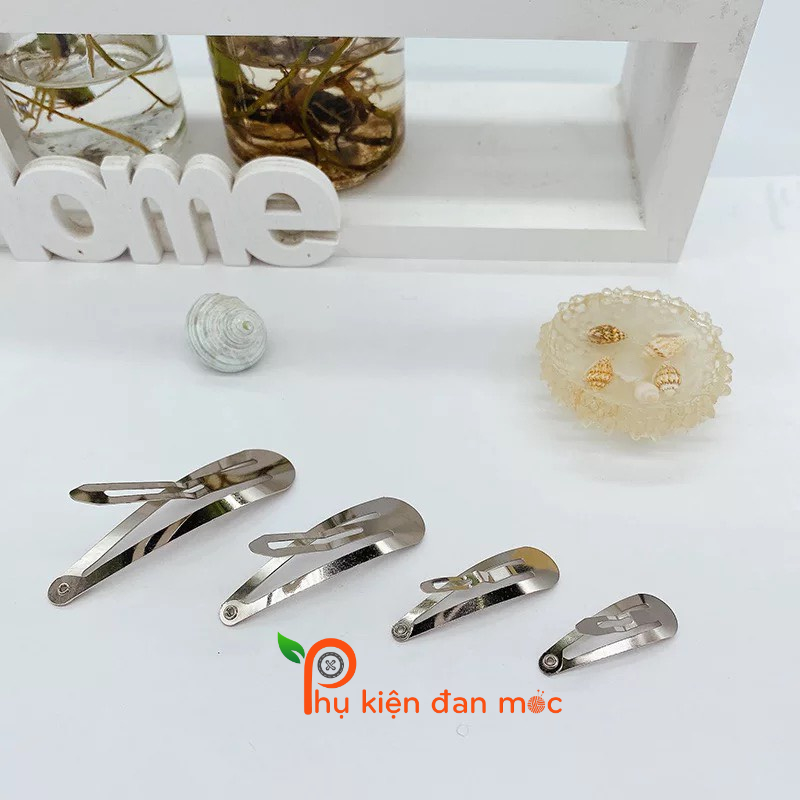 (Set 5 cái) Kẹp Bật Giọt Nước Làm Kẹp Tóc Handmade, Kẹp Tóc Trơn