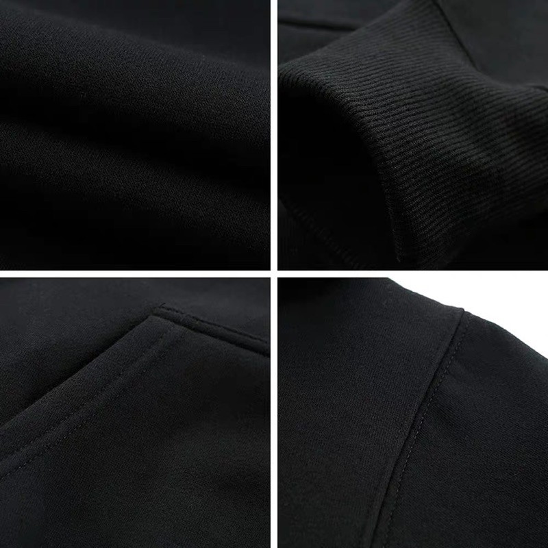 [ ÁO HOODIE ĐEN TRƠN ]- Hoodie nỉ lót lông | BigBuy360 - bigbuy360.vn