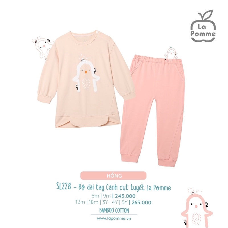 Bộ dài tay super girl La pomme