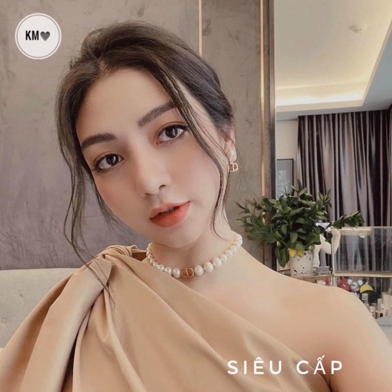 Vòng cổ CD ngọc dây chuyền CD ngọc hàng cao cấp Phụ kiện trang sức Hari korea accessories