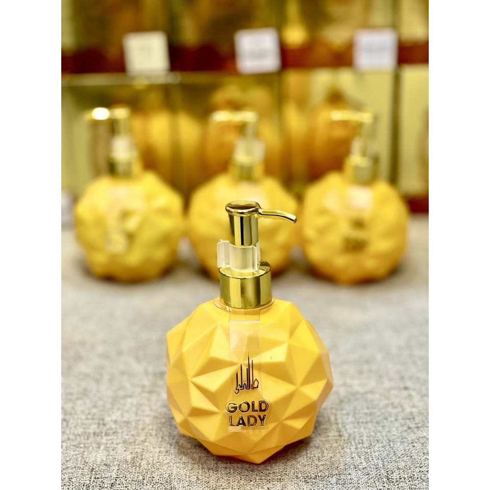 Sữa tắm hương nước hoa DuBai Gold Lady Luxury 300ml - Trắng sáng và mịn da lưu hương quyến rũ siêu phẩm 2021