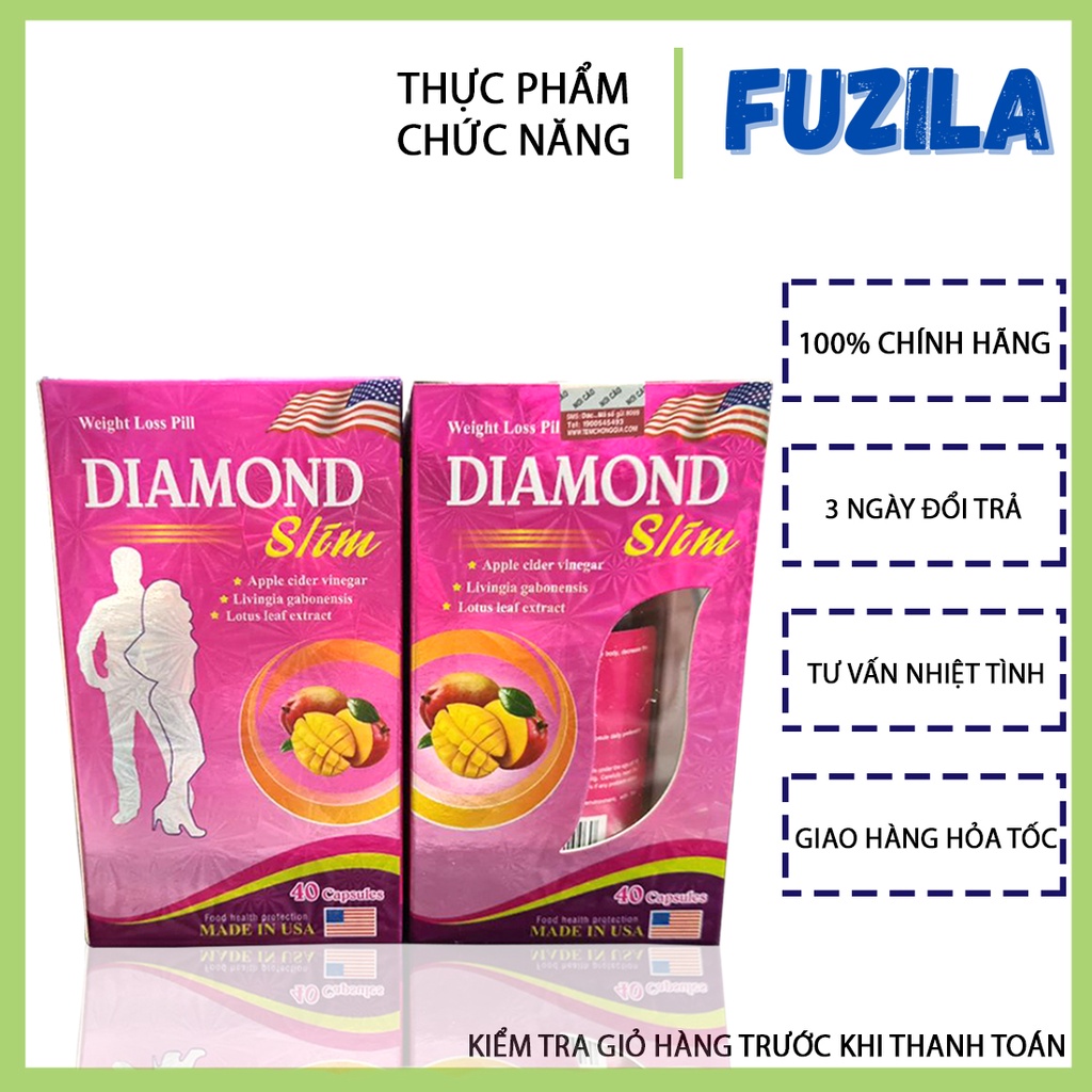Mẫu mới - Viên giảm cân Diamond Slim USA