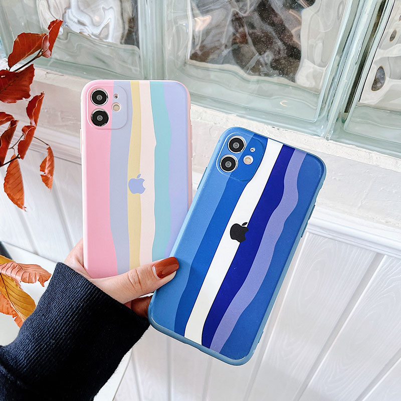 Ốp điện thoại silicon TPU đơn giản họa tiết gợn sóng cho iPhone 11 Pro Max X Xr Xs Max 7 8+ Se 2020 12 pro max 12 mini 13 pro max 13 mini | BigBuy360 - bigbuy360.vn