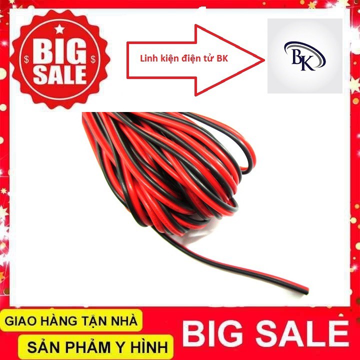 Dây Điện Đôi Đỏ- Đen Đường Kính 0.3mm