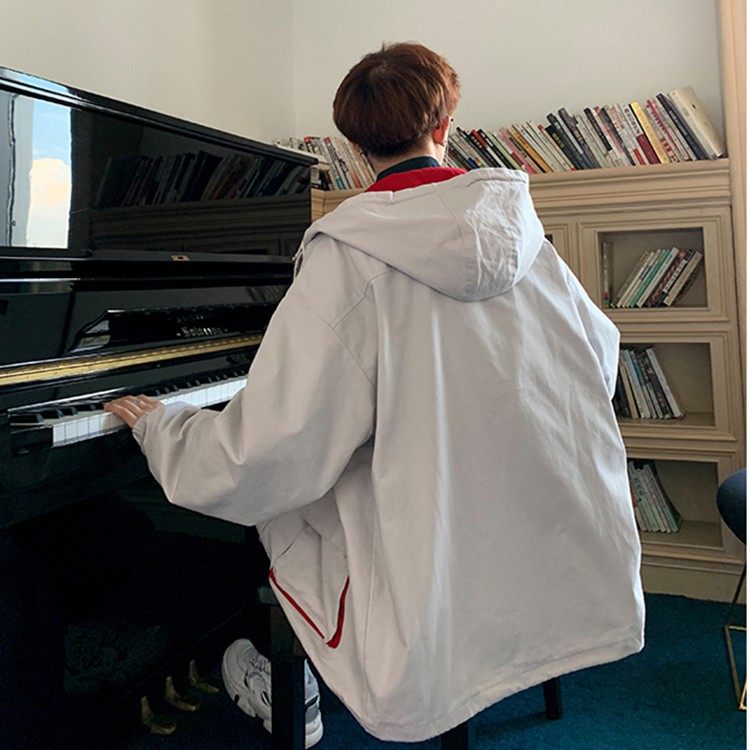 (VIDEO THẬT) Áo Khoác KaKi Nam Hàn Quốc Emo (unisex nam nữ đều mặc được) | BigBuy360 - bigbuy360.vn