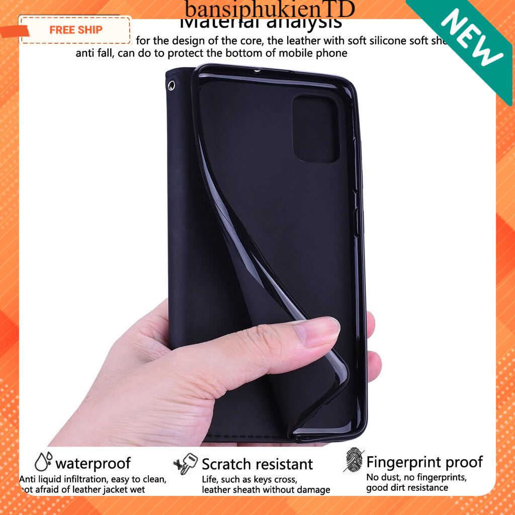 Bao Da Oppo Reno 6Z 6G , Reno 6 5G , Reno 6 Pro 5G May Viền Cao Cấp , Có Ngăn Đựng Thẻ