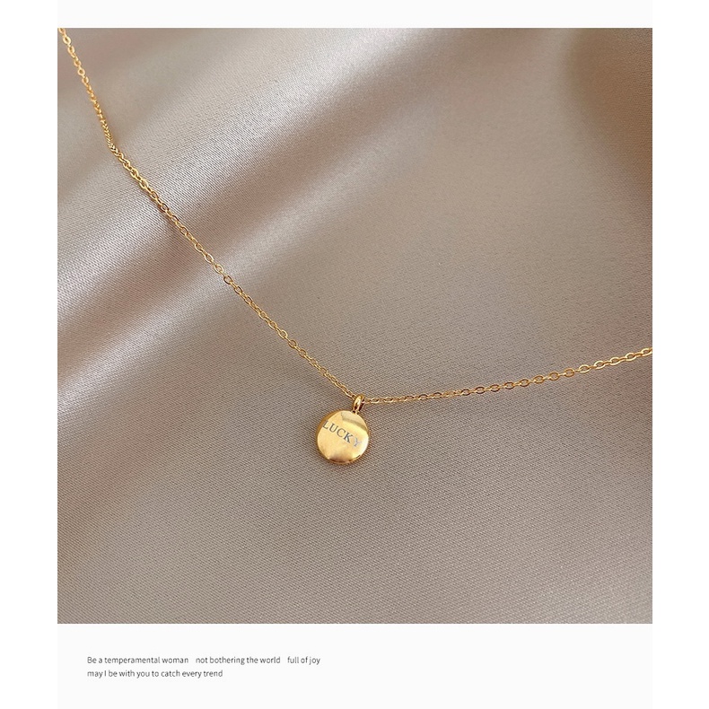 [FreeShip] Dây chuyền nữ titan lucky X2-308 - CAM KẾT KHÔNG BAY MÀU