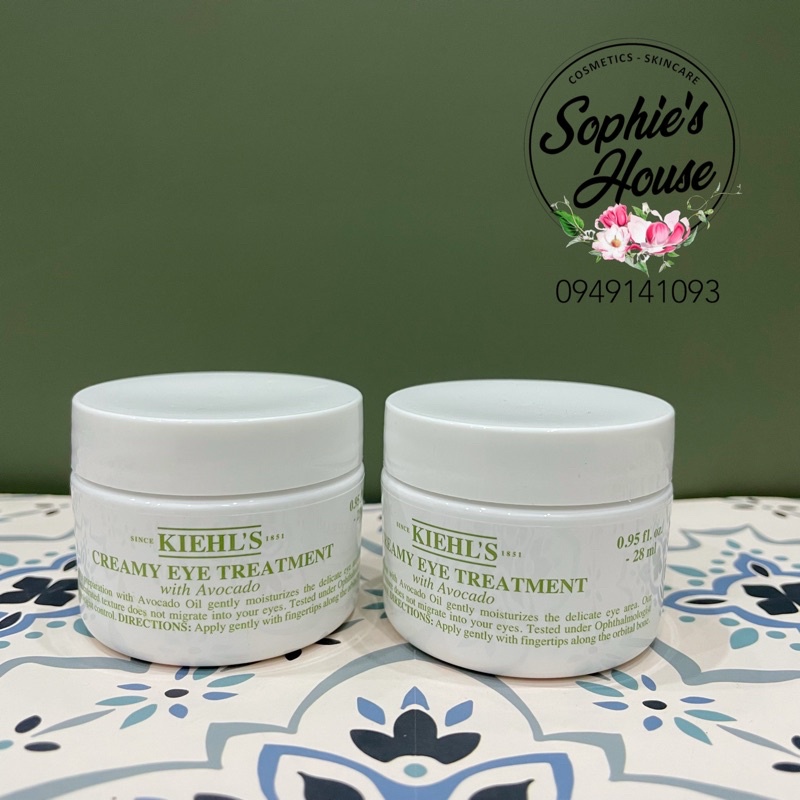 [14g/28ml] Kem mắt bơ Kiehls / Kiehl’s Creamy Eye Treatment With Avocado