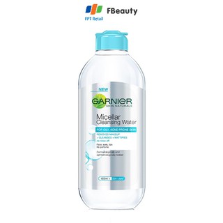 Nước Tẩy Trang Dành Cho Da Dầu Và Mụn Garnier Micellar Cleansing Water For Oily & Acne-Prone Skin 400ml