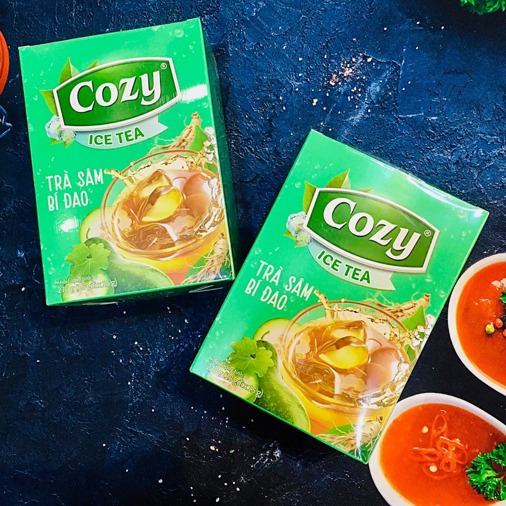 Trà hương sâm bí đao Cozy dạng hòa tan hộp 270G