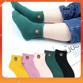 Tất len hình Gấu cho bé set 5 đôi
