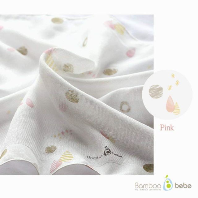 Set khăn sữa sợi tre Hàn Quốc BAMBOO BEBE ,mềm nhẹ, thấm hút không gây kích ứng cho da bé (set 6)