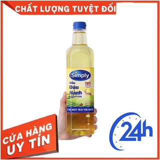 Dầu ăn Simply đậu nành 1 lít