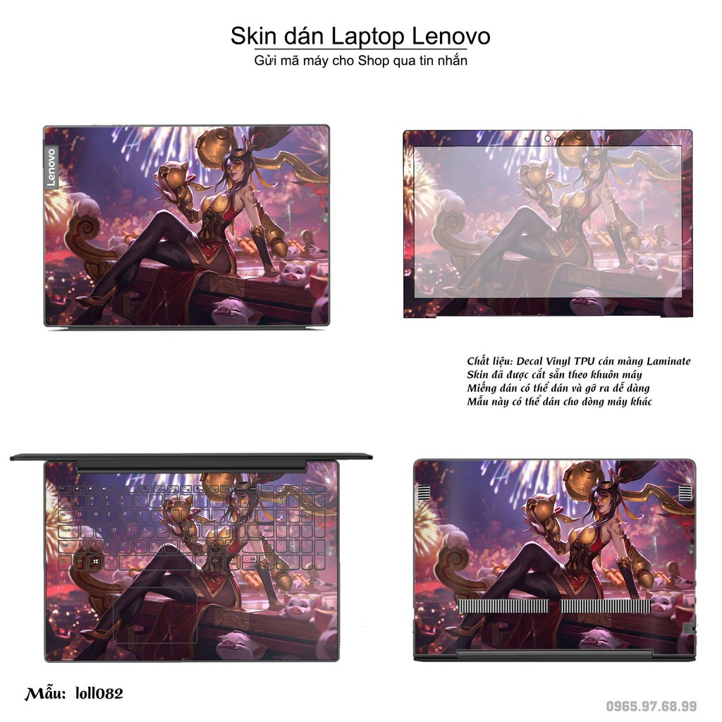 Skin dán Laptop Lenovo in hình Liên Minh Huyền Thoại nhiều mẫu 11 (inbox mã máy cho Shop)