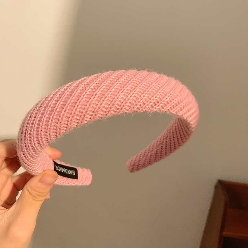 Băng Đô Cài Tóc Bản Rộng Bằng Xốp Phong Cách Hàn Quốc