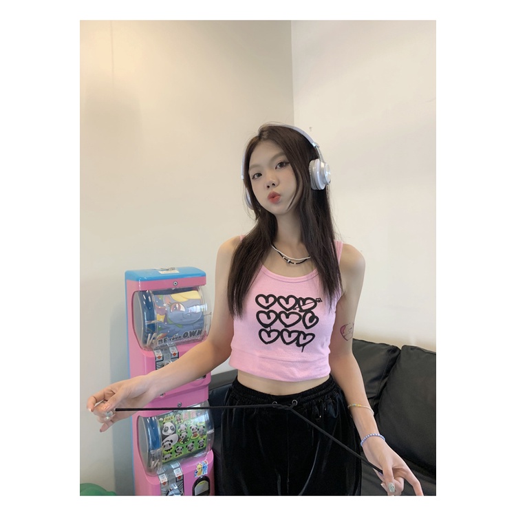 Áo Hai Dây Mỏng Mùa Hè Mẫu Mới Ngọt Ngào Phong Cách bm niche Nóng Bỏng Cho Nữ