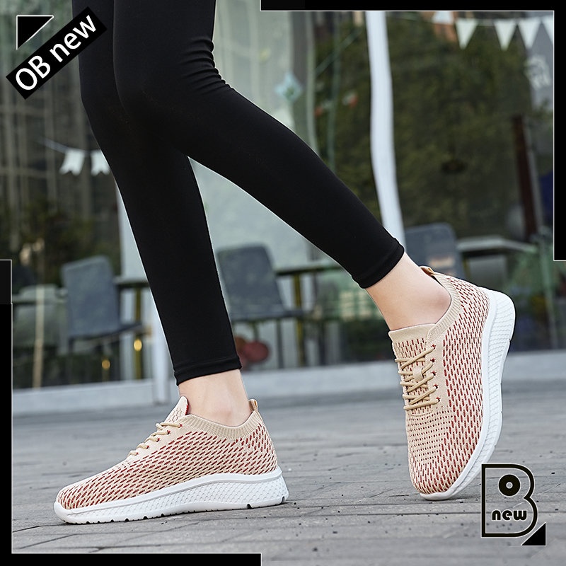 Giày Thể Thao Phối Lưới Thoáng Khí Chống Trượt Trọng Lượng Nhẹ Size 35-42 Thời Trang Cho Nữ